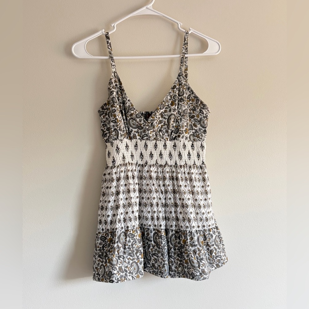 Vintage Paisley Baby Doll Top
